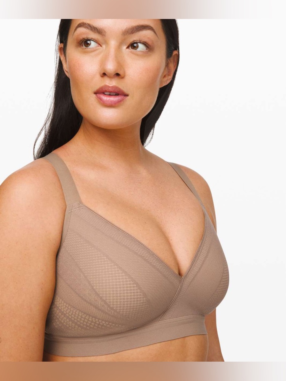lululemon athletica Awake to Lace Bra Soft Sand